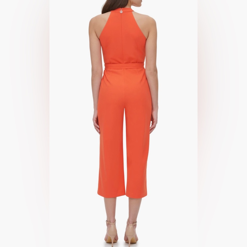 NWT Tommy Hilfiger Halter Neck Cropped Jumpsuit - Picture 3 of 7